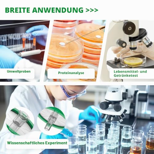 Syringe Filter PES Syringe Filter Hydrophilic Syringe Filter 0.22μm Laboratory Syringe Filter Sterile Syringe Filters 0.22μm 25mm Diameter Female Lure Lock + Male Lure Slip Pack of 20 20 Pcs 25 mm, 0.22 μm