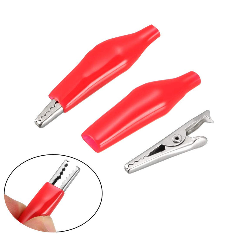 [Australia - AusPower] - uxcell Alligator Clips Clamps, Crocodile Alligator Jumper Electric Test Clips Helper with Protective Insulation Cover, 20pcs 