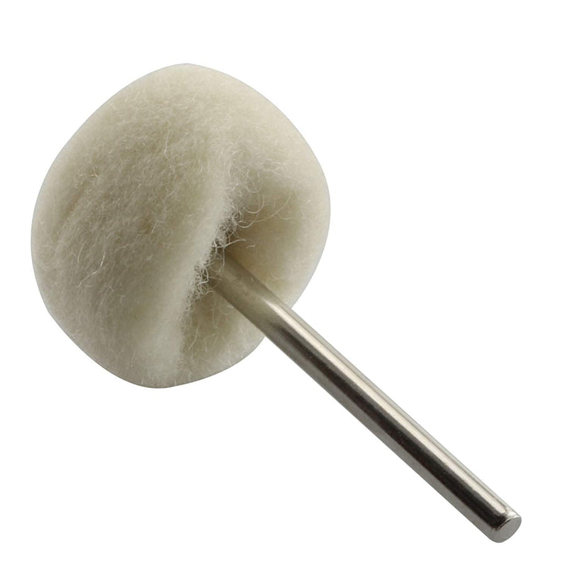 [Australia - AusPower] - 20PCS Polishing Wheel Set Mounted Soft Fine Wool Polishing Buff Wheel 1/8" Shank for Dremel Rotary Tools 