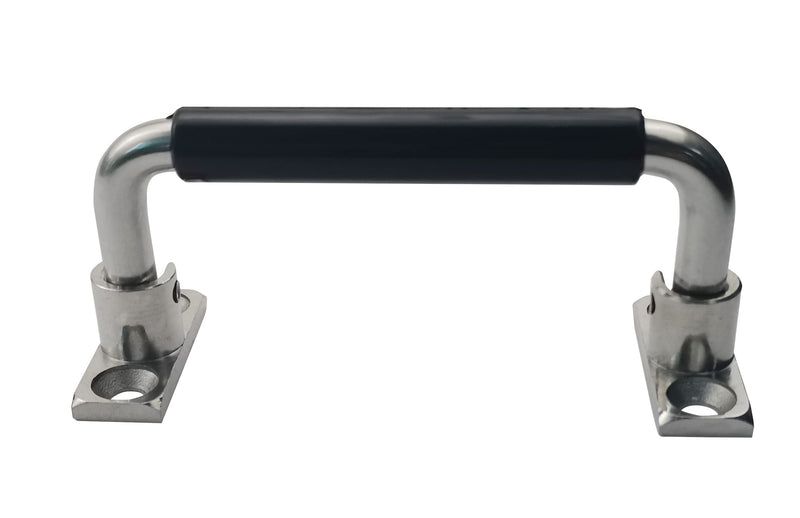 [Australia - AusPower] - 304 Stainless Steel Folding Pulls Cabinet Handle 90 Degrees Folding Pull Handle with Rubber and Bright Polishing,4'' Hole Center 4'' Hole Center with Rubber 