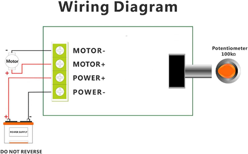 [Australia - AusPower] - VISSQH 6 pieces PWM motor speed controller, 5 V 12 V 10 A motor speed controller module mini DC motor PWM speed controller with switch function 