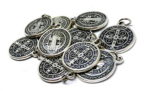 GTB Italy - Saint Benedict with silver ring, 10 medals