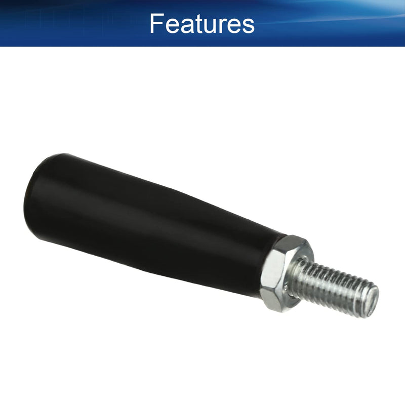 [Australia - AusPower] - Heyiarbeit 1PCS Revolving Handles Screw Knobs Handgrips M8Threaded Plastic Metal Revolving Handle Grip 