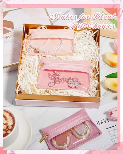 Uiifan Travel Jewelry Pouches Bulk Elegant Color 4.53 x 3.15 Inch 36