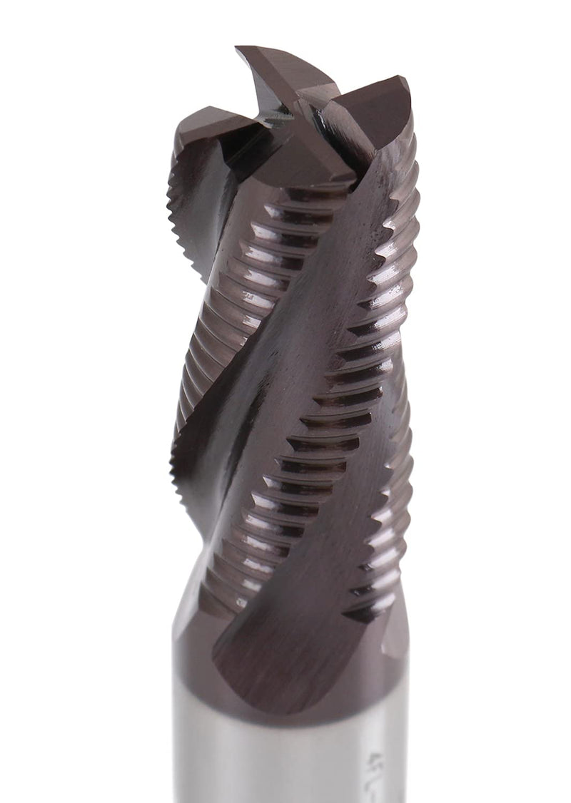 [Australia - AusPower] - Accusize Industrial Tools Standard Tooth M42 8% Cobalt Tialn Roughing End Mill, 3/4'' by 3/4'' by 1-5/8'' Flt Length, 1102-0034 3/4" Dia, 3/4" Shk Dia, 1-5/8" Flt Length 