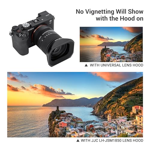 JJC Metal Square Lens Hood for Sigma 18-50mm f/2.8 DC DN Contemporary Lens For Sigma 18-50mm F2.8 Lens