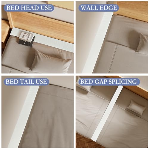 DEEPSHARK Mattress Gap Filler, Bed Gap Filler, Twin Mattress Extension Filler for Headboard Seams, Bed Space Cracks White(39"×6"×6", Twin/Twin XL) 39"×6"×6"