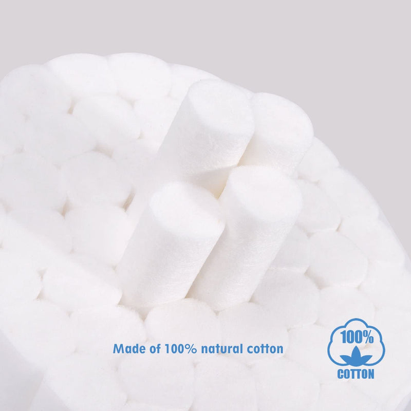 [Australia - AusPower] - Disposable Cotton Rolls 1000 Rolls of White Non-Sterile Cotton Pads 100% Cotton Mouth Rolls Soft and Absorbent Nose Plugs for Kids and Adults 