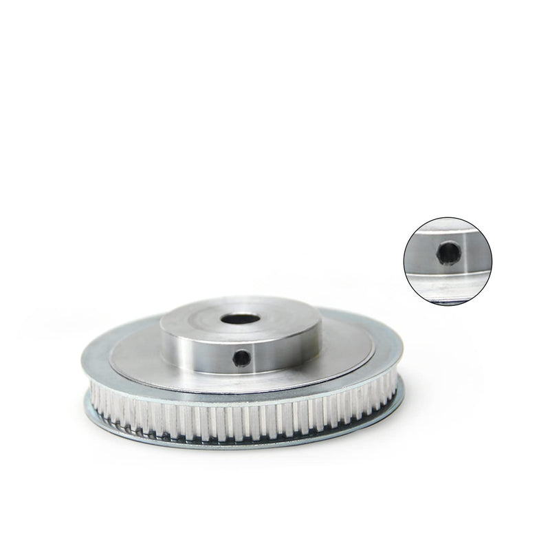 [Australia - AusPower] - Fielect Aluminium Alloy XL 60 Teeth 12mm Inner Bore Diameter Timing Belt Pulley Flange Synchronous Wheel Silver Tone for 3D Printer CNC 1Pcs XL60 12mm Inner hole 
