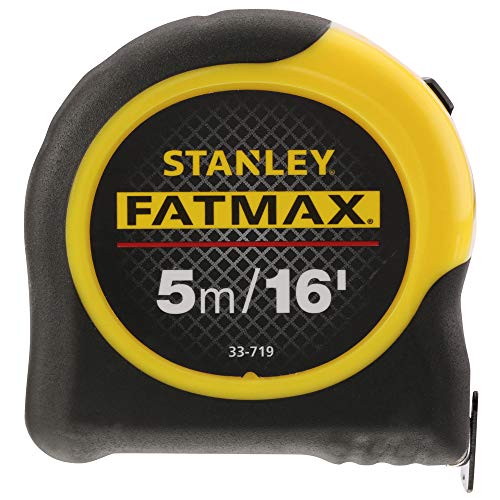 STANLEY FATMAX Classic 5m/16ft tape measure with Blade Armor, black and yellow case