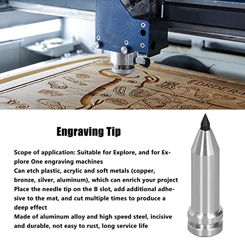 Compact, Durable, Incisive Metal Engraving Tool with Aluminum Alloy and High Speed Steel Tips, Suitable for Explore