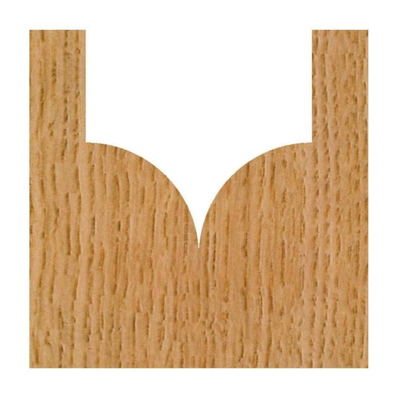 [Australia - AusPower] - Whiteside Router Bits 1572 Point Cutting Round Over Bit with 1/4-Inch Radius, 1/2-Inch Cutting Diameter and 1/2-Inch Cutting Length 