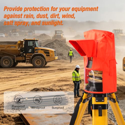 Mountlaser 2-pack waterproof all-weather total station covers, durable quick slip-on tool bag covers