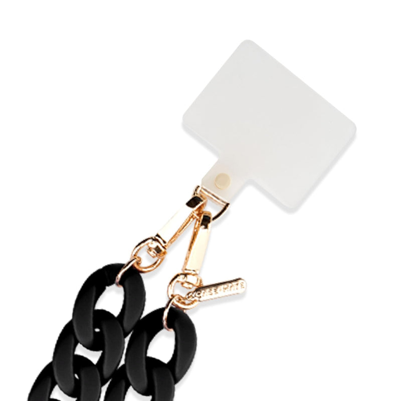 [Australia - AusPower] - Case-Mate Crossbody Phone Lanyard/Chain [Works with All Phones] Hands-Free Cell Phone Strap - Phone Charm - Neck Chain Holder for iPhone 15 Pro Max/ 14 Pro Max/ 13 Pro Max/ 12/ S24 Ultra - Black 