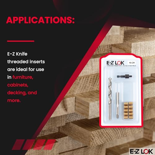 E-Z LOK 10-24 brass helical threaded insert repair kit contents