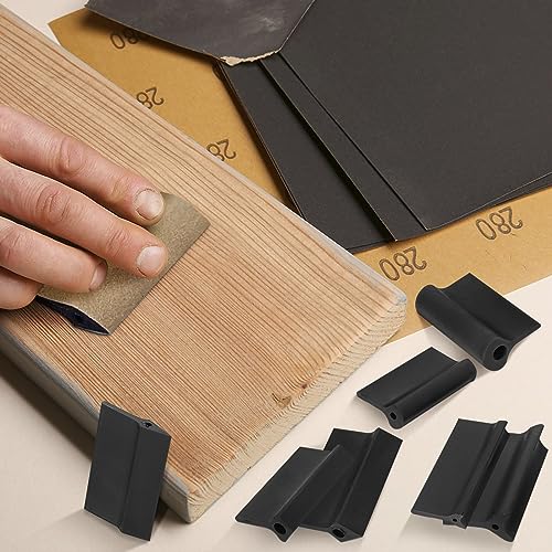 Estink Flexible Contour Sanding Block 14-Pack rubber sanding pad kit with assorted shapes for curved surfaces