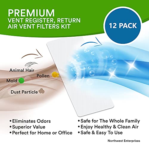 NORTHWEST ENTERPRISES air vent filter kit, 120 x 10 inch cut-to-fit furnace filter roll