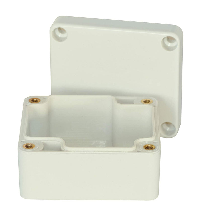 Blanko Modular Enclosure, Universal Housing Made of ABS Plastic with Lid, Multi-Purpose Housing with Mounting Points for Circuit Boards, IP 65 Protection Class, L x W x H 64 x 58 x 35 mm, Light Grey 64*58*35mm