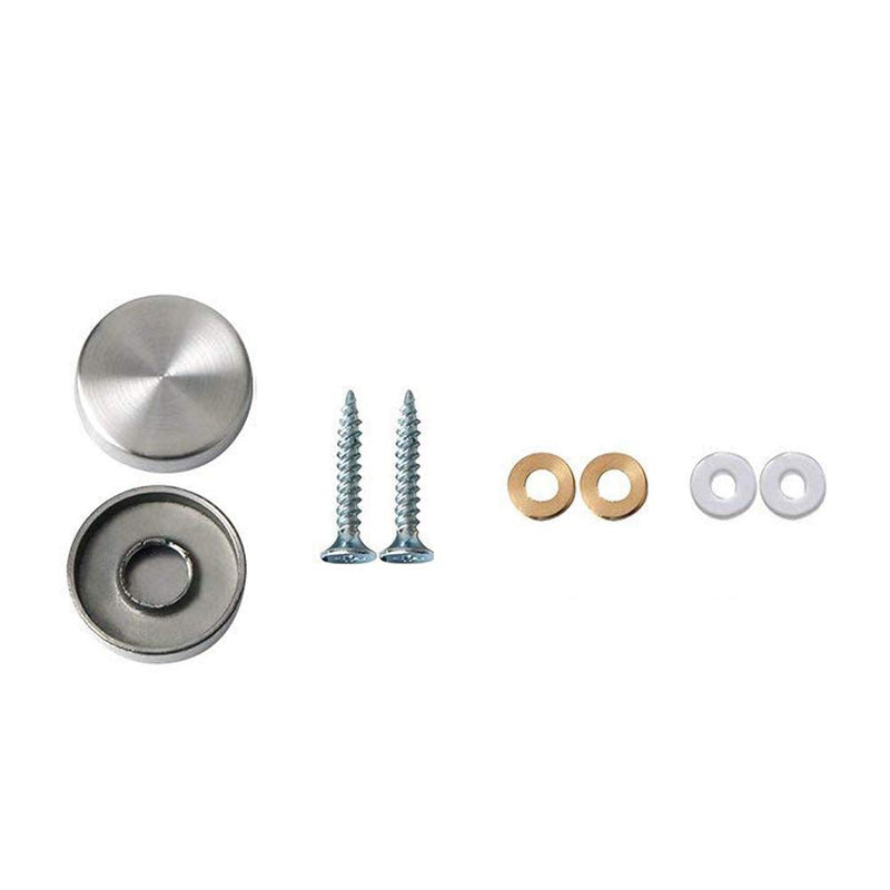 [Australia - AusPower] - Mirror Screw Cap 1" Dia Stainless Steel Decorative Nails Screw Cover Cap Fasteners -20pcs 25mm/1" Dia 