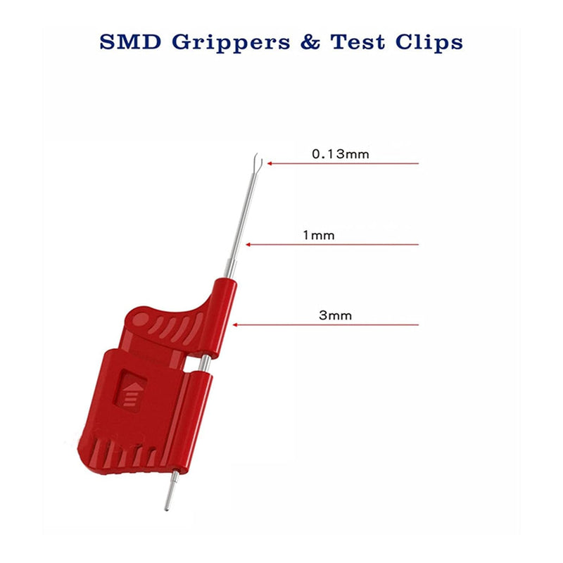 [Australia - AusPower] - SDK08 Test Clip Ultra Small Clip Chip Foot Clip Micro IC Clamp SOIC/TSSOP/TSOP/SSOP/MSOP/PLCC/QFP/TQFP/LQFP/SMD IC Test Chip Mini Chips Adapters 