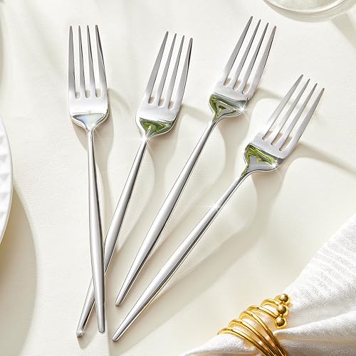 KINGSTONE 12-Piece Dinner Forks Set 8.5", Food Grade 18/10 Stainless Steel