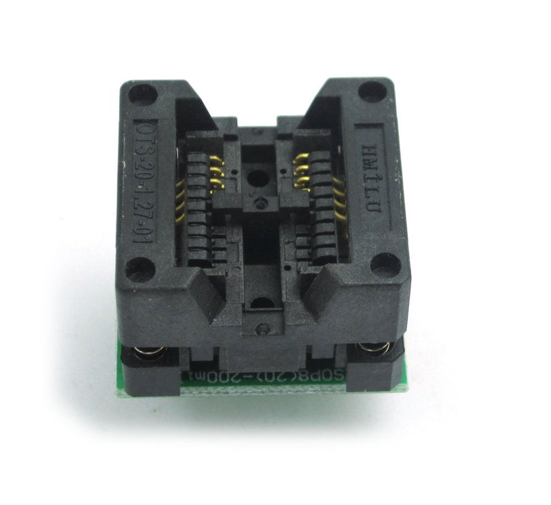 DollaTek 200-208mils SOP8 to DIP8 IC Socket Adapter Socket OTS-20-1.27-01 for 25xx Eeprom Flash