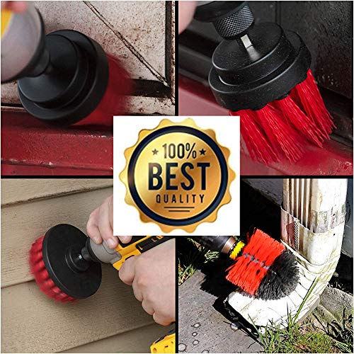 6 Piece Stiff Brush Drill Brush Kit/Spin Brush Power Scrubber/Cleaning For Home Kitchen Toilet Indoor Outdoor Garden Statues,Stone