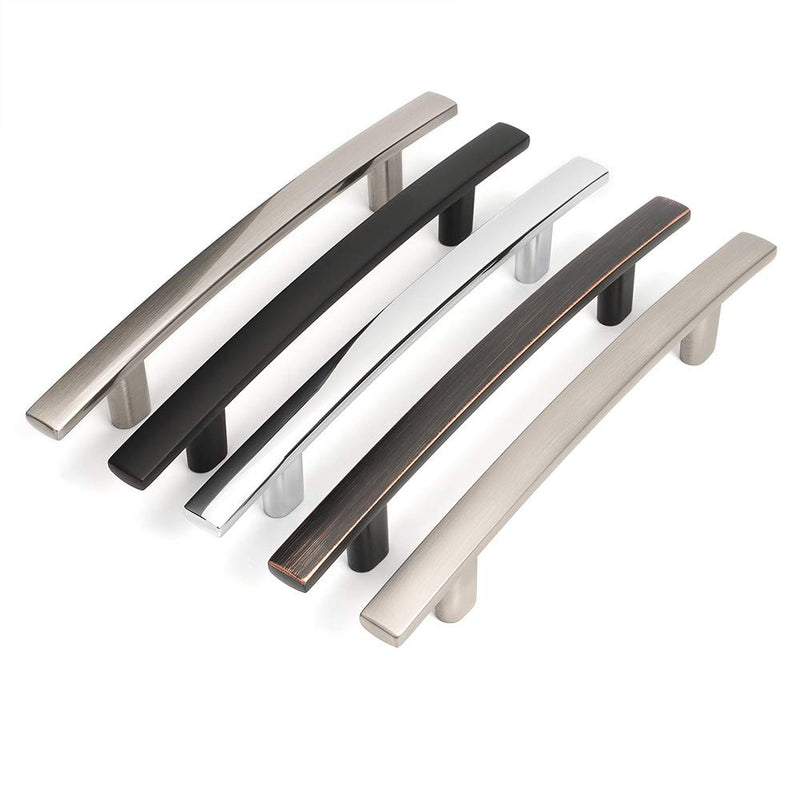 KOOFIZO 10 Pack 5 Inch Black Kitchen Cabinet Pulls Matte Black Cabinet Handles Black Cabinet Hardware for Kitchen Cabinets 1961 Drawer Dresser Cupboard Bedroom 5" CC