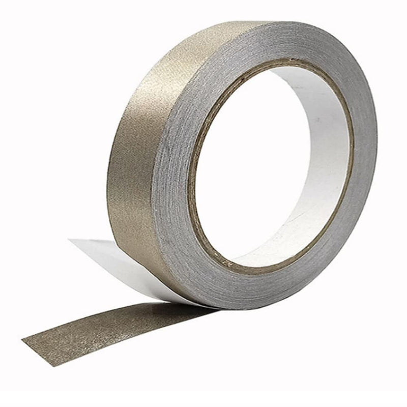 [Australia - AusPower] - Faraday Cloth Tape Double Conductive Cloth Adhesive Tape for EMI Shielding, Wire Harness Wrap, Grounding, Guitar Interference Signal Blocking, Electrical Repair (1 in x 66 FT) 1 IN x 66 FT 