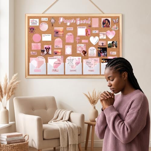 Rngmsi 163 Pcs Black Women Prayer Board Kit Christian Prayer Board Supplies