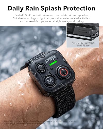SYMIK Remote Control for Insta360, Bluetooth Remote for GoPro and DJI