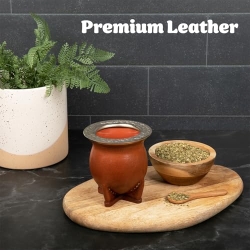 Materos Premium Yerba Mate Cup – Elegant, Functional & Durable Ceramic Camionero Design, Eco-Friendly Stylish Cup for Smooth Drinking Experience – Ceramic Camionero / 11 oz 11 Ounces