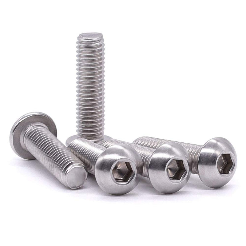[Australia - AusPower] - 5/16-18 x 1" Button Head Socket Cap Bolts Screws, 304 Stainless steel 18-8, Full Thread, Coarse Thread, Allen Hex Drive, 20 PCS 5/16-18 x 1" 
