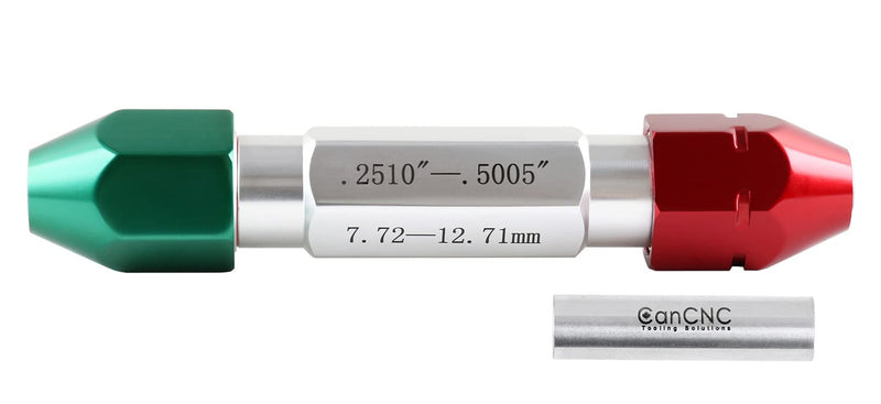 [Australia - AusPower] - Accusize Industrial Tools 0.251'' - 0.500'' Go/No Go Double End Gage Handle, 3350-0102 0.251" - 0.500" 