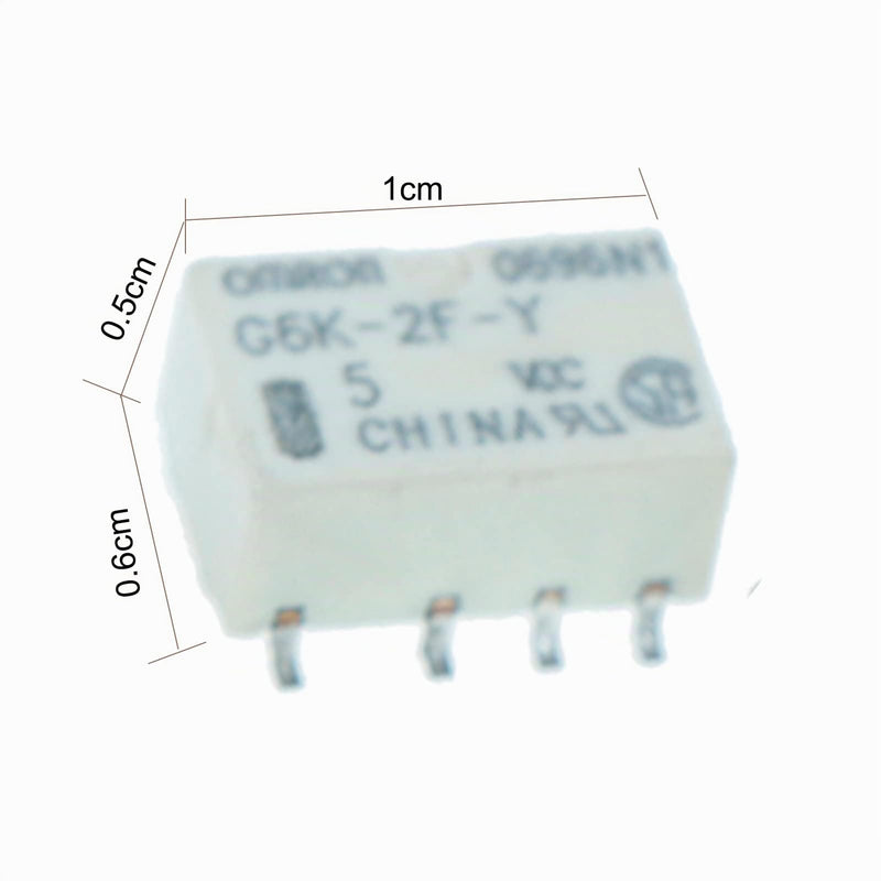 Relay Module DC 5V, 5 Pieces 1A Signal Relay Mini Power Relay 1 Channel Relay Module for Electronic Components for Omron Relay