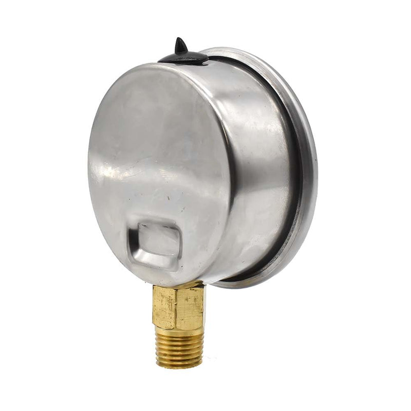 [Australia - AusPower] - Interstate Pneumatics G7022-2000 Oil Filled Pressure Gauge 2000 PSI 2-1/2 Inch Dial 1/4 Inch NPT Bottom Mount 0 - 2000 PSI 