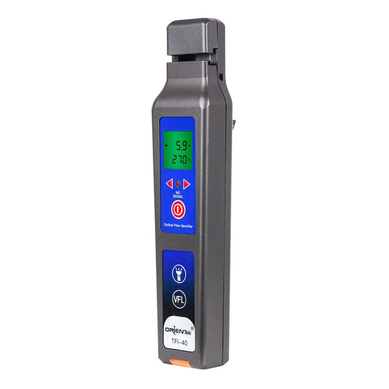 [Australia - AusPower] - ORIENTEK TFI-40 Optical Fiber Identifier All-in-one Chuck Live with 10mw VFL 800nm-1700nm Fiber Detector Traffic Identifier OFI 
