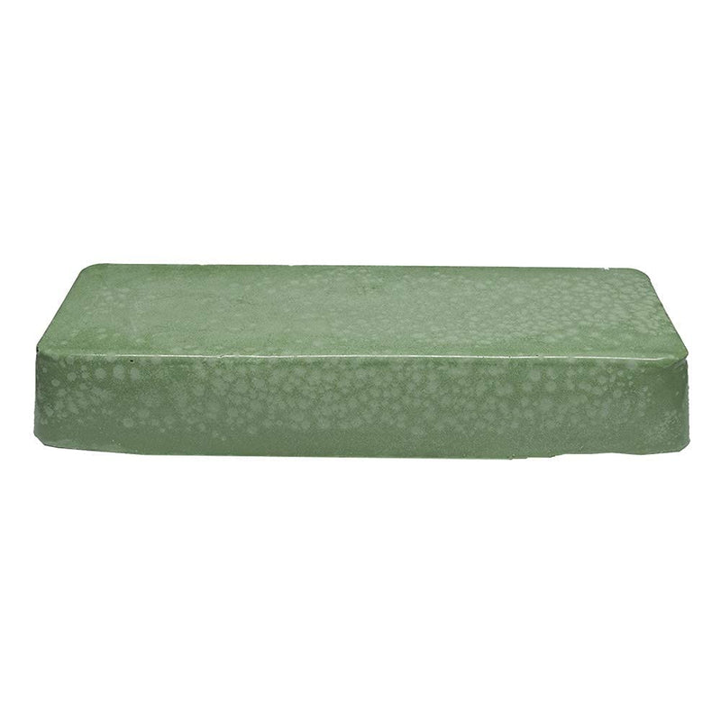 [Australia - AusPower] - Benchmark Abrasives Buffing Compound for Metal Polishing Removing Scratches from Hard Metals, Stainless Steel, Chrome, Iron, 1 Pound Bar (Emerald Green) Emerald Green 
