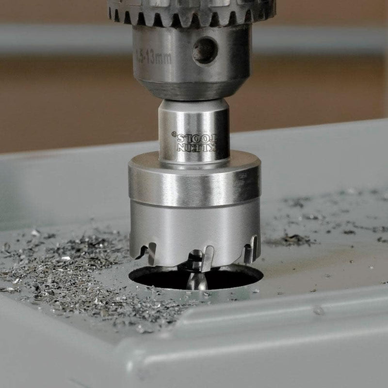 [Australia - AusPower] - Klein Tools 31852 Heavy Duty Hole Cutter, 7/8-Inch Carbide Hole Cutter Cuts Stainless Steel, Mild Steel, Iron, Copper, Brass 7/8" (2.2 cm) 