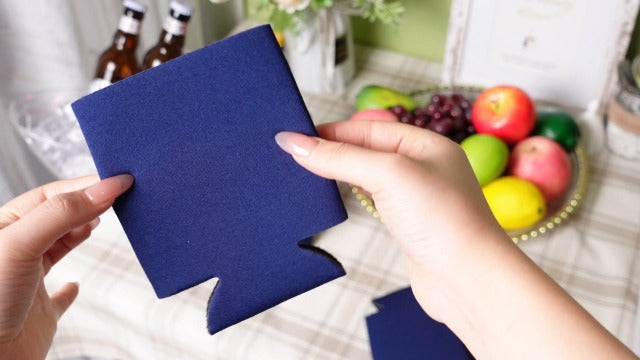 CHENGU 80 Pcs Blank Can Cooler Sleeve Bulk Can Covers Gift, Navy Blue