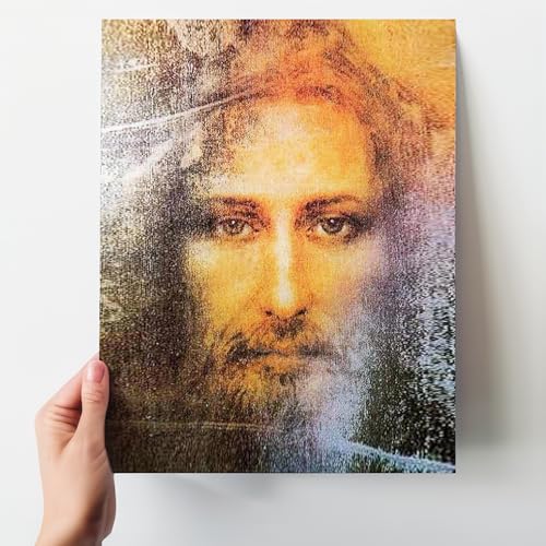Jesus Portrait Christian Wall Art - 11x14 Religious Artwork - Inspirational Spiritual Home Decor - Catholic Gift for Living Room Office Bedroom - Sacred Traditional Faith Picture - Unframed 11"L x 14"W