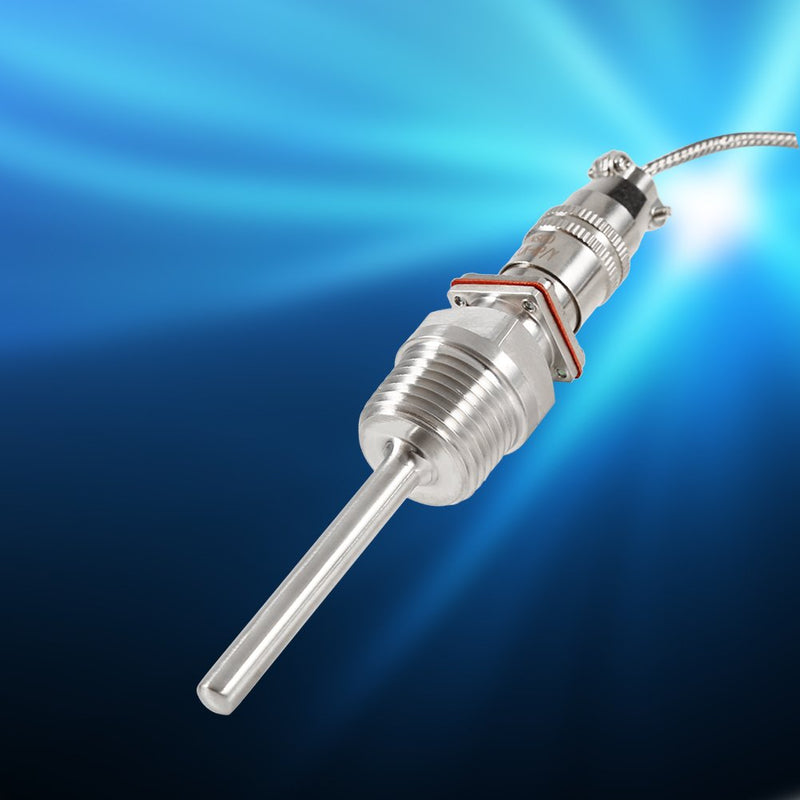[Australia - AusPower] - RTD PT100 Temperature Sensor Probe 1/2" NPT Threads with 6.5 ft Cable,-58°F-572oF,Waterproof and Oil-Proof,Anti-Corrosion 