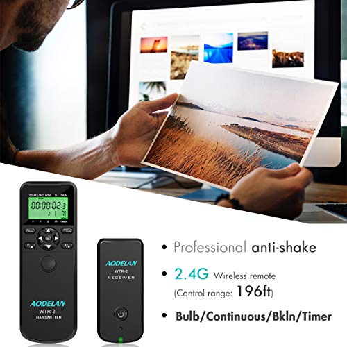 AODELAN Camera Intervalometer Wireless Shutter Release for Sony