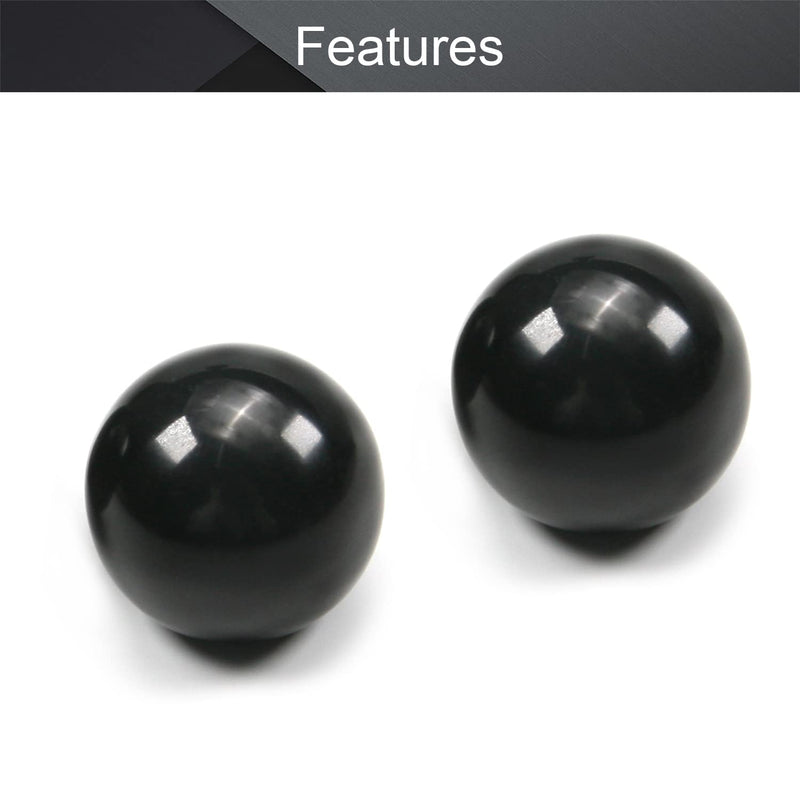 [Australia - AusPower] - Othmro 5Pcs Threaded Ball Knobs, 0.98Inch Dia 0.24Inch Thread M6 Female Thread Black Bakelite Handle Thermoset Ball Knob for Lawn Mowers Exercise Equipment Machinery Valves Spigots (BM6x25) 