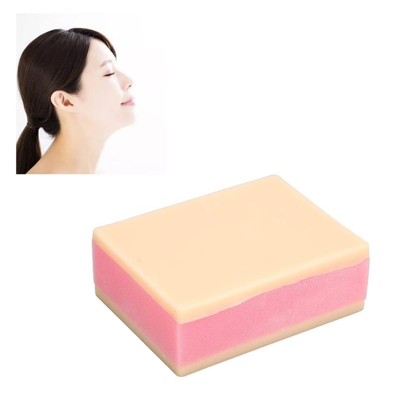 [Australia - AusPower] - Suture Practice Fake Skin, Silicone Skin Layers Surgical Skin Injection Practice Pad Suture Training Model 
