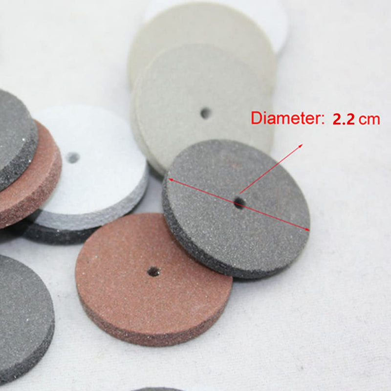 [Australia - AusPower] - 100pcs Dental Silicone Rubber Polishing Wheels, Rotary Tool Lab Jewelry Polishing Disc Brown Color 