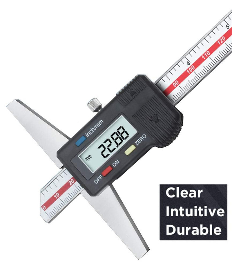 [Australia - AusPower] - General Tools Depth Gauge Vernier Caliper,0-6"/150mm,0-8"/200mm,0-12"/300mm (Digital 0-150mm) digital 0-150mm 