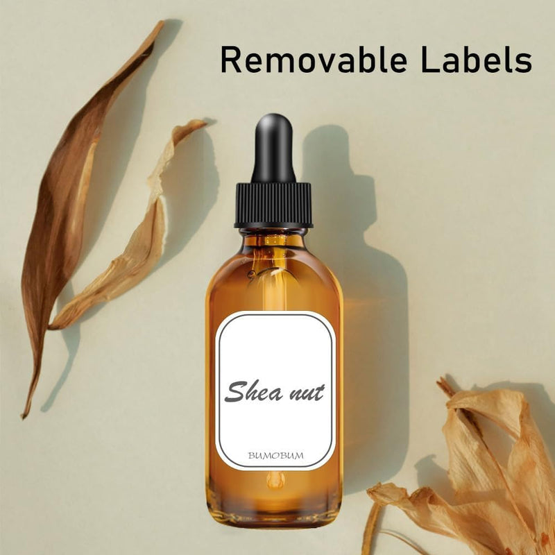 [Australia - AusPower] - Dropper Bottle 2 oz, 2 pack Amber Glass Eye Dropper Bottles with Labels and Funnel, Tincture Bottle with Measured Dropper - Leakproof Essential Oils Bottles 