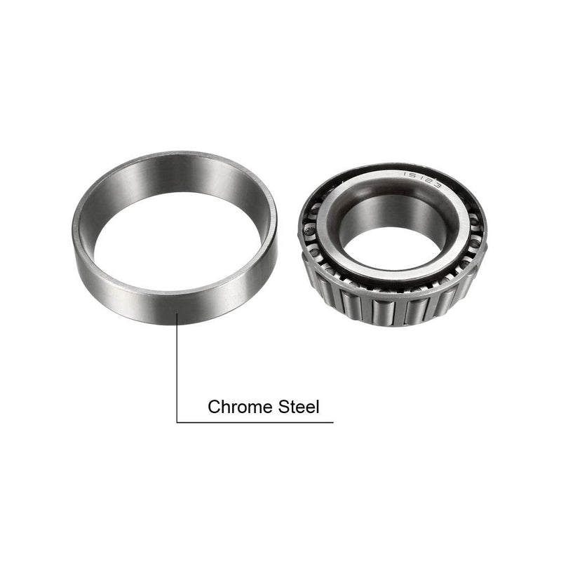 [Australia - AusPower] - uxcell 15123/15245 Tapered Roller Bearing Cone and Cup Set 1.25" Bore 2.4409" O.D. 0.715" Width 1.25"x2.4409"x0.715" 