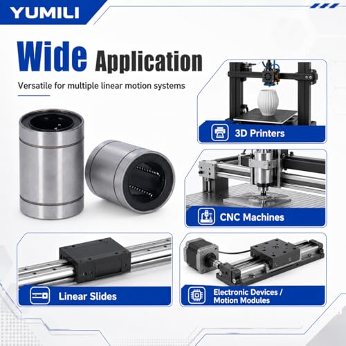 2pcs Linear Motion Bearing Ball 30mm ID 45mm OD 64mm Long for LM30UU CNC Machine